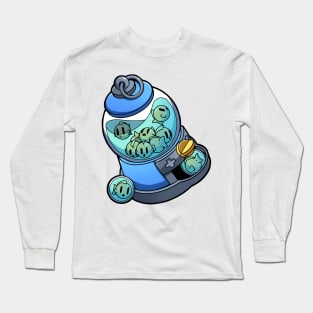 STICKER GAME FISH GACHA MACHINE Long Sleeve T-Shirt